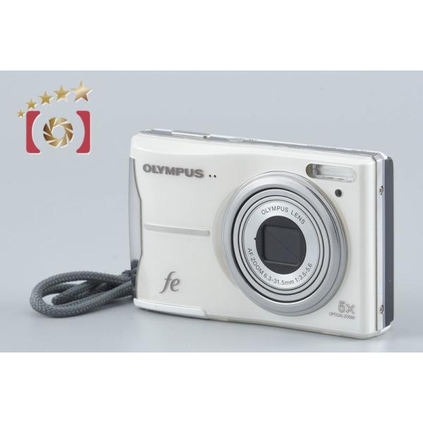 【中古】OLYMPUS オリンパス FE-46 ホワイト コンパクトデジタルカメラ