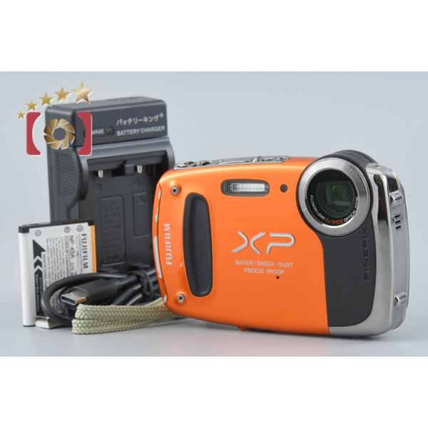 【中古】FUJIFILM 富士フイルム FINEPIX XP50 オレンジ コンパクトデジタルカメラ