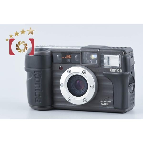 【中古】Konica コニカ 現場監督 35WB グレー コンパクトフィルムカメラ