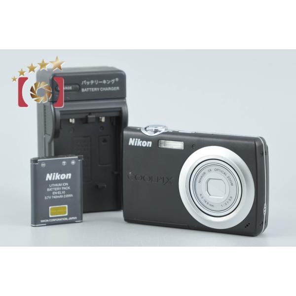 【中古】Nikon ニコン COOLPIX S203 ブラック コンパクトデジタルカメラ