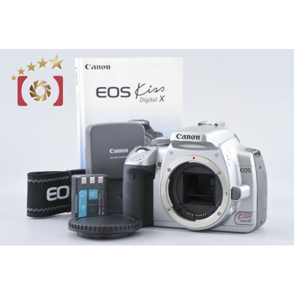 【中古】Canon キヤノン EOS Kiss Digital X シルバー デジタル一眼レフカメラ