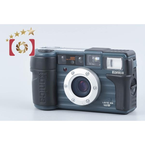 【中古】Konica コニカ 現場監督 28WB ブルー コンパクトフィルムカメラ