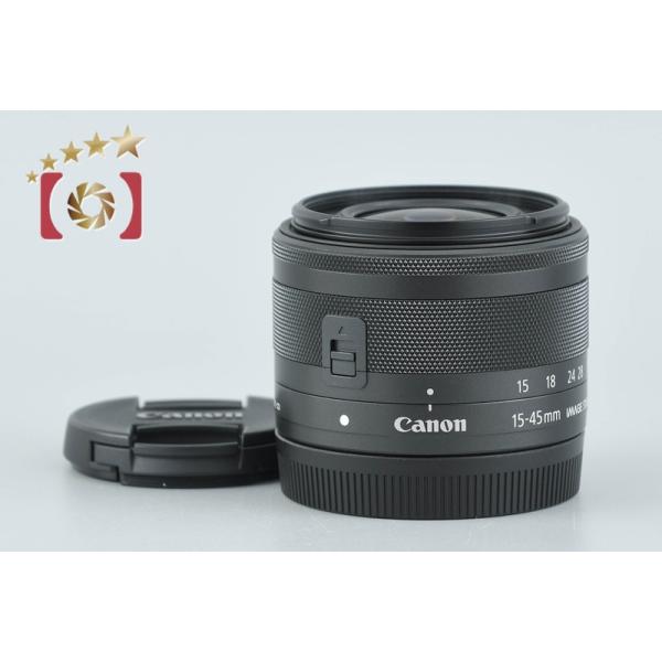 【中古】Canon キヤノン EF-M 15-45mm f/3.5-6.3 IS STM ブラック