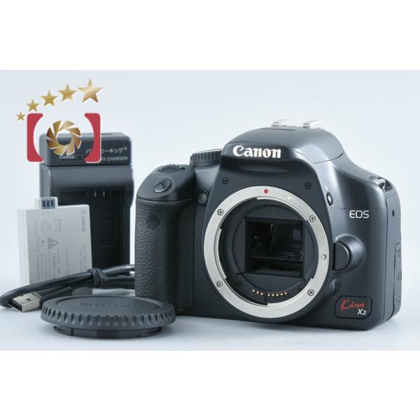 【中古】Canon キヤノン EOS Kiss X2 デジタル一眼レフカメラ シャッター回数僅少