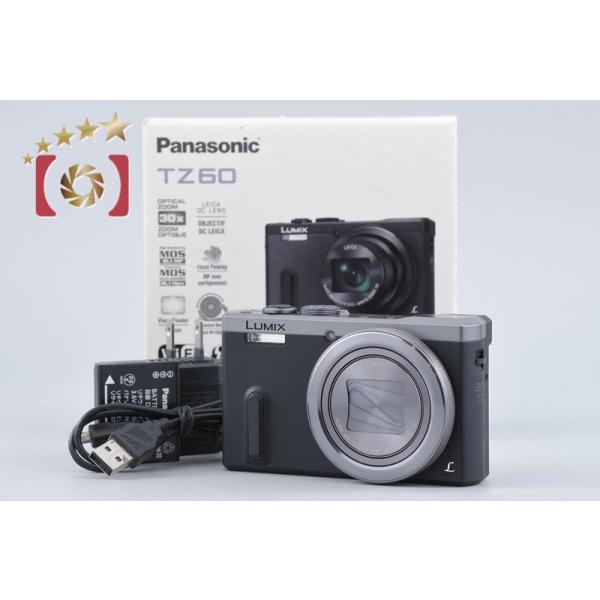 【中古】Panasonic パナソニック LUMIX DMC-TZ60 シルバー コンパクトデジタルカメラ 元箱付き