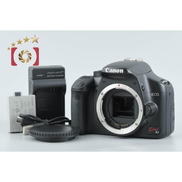 【中古】Canon キヤノン EOS Kiss X2 デジタル一眼レフカメラ シャッター回数僅少