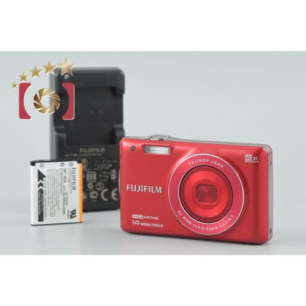 【美品】FUJIFILM FinePix JX600 レッド FUJIFILM（フジフイルム） 【中古】FUJIFILM 富士フイルム FINEPIX
