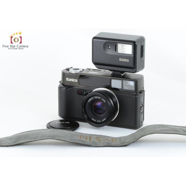 Konica コニカ HX-14 AUTO（HEXAR用純正ストロボ） 中古】 Konica コニカ HEXAR ヘキサー + HX-14 ストロボ付属