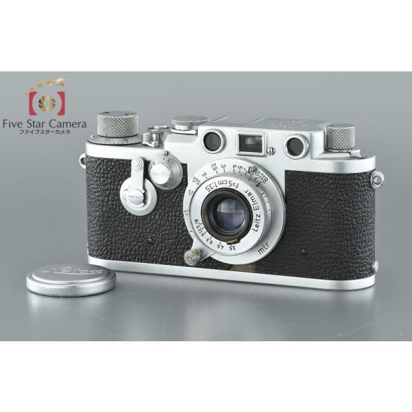 ライカ 【中古】Leica IIIf レッドダイヤル セルフ付き + Elmar