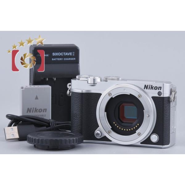 ■完動品 Nikon 1 J5 ミラーレス一眼　ショット数3508! ニコン（Nikon） 【中古】Nikon 1 J5 シルバー ミラーレス一眼カメラ