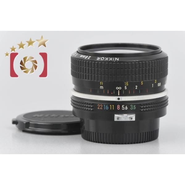 【中古】Nikon ニコン New NIKKOR 28mm f/3.5 Nikon New NIKKOR 28mm F3.5 | ヨアケマエカメラ フィルムカメラ修理・販売