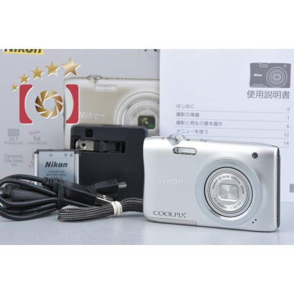 COOLPIX 【中古】Nikon ニコン A100 シルバー コンパクトデジタル