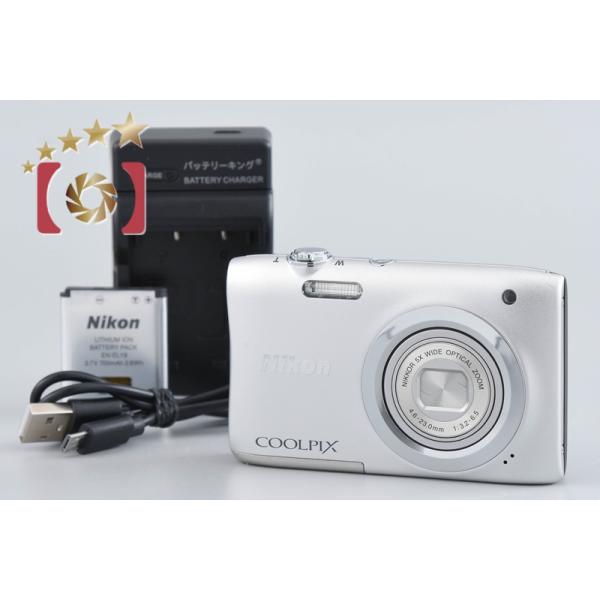 COOLPIX 【中古】Nikon ニコン A100 シルバー コンパクト