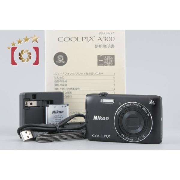 COOLPIX 【中古】Nikon ニコン A300 ブラック コンパクトデジタル