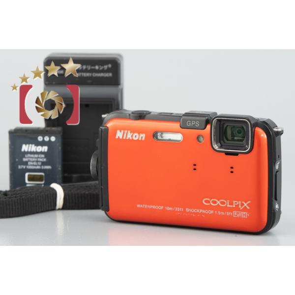 COOLPIX 【中古】Nikon ニコン AW100 オレンジ コンパクトデジタル