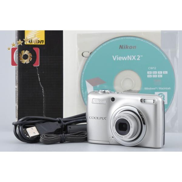 COOLPIX 【中古】Nikon ニコン L23 シルバー コンパクトデジタルカメラ