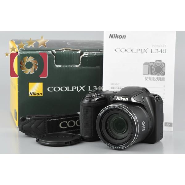 【中古】Nikon ニコン COOLPIX L340 コンパクトデジタルカメラ 元箱付き five-star-camera_nikon-coolpix