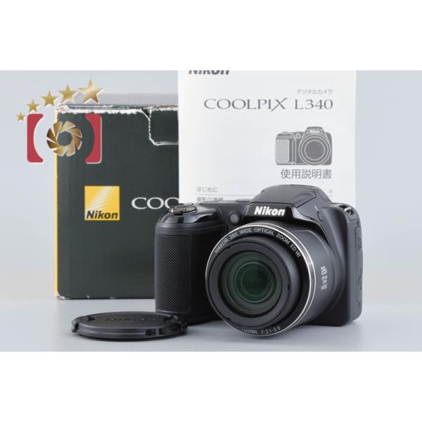 【中古】Nikon ニコン COOLPIX L340 コンパクトデジタルカメラ 元箱付き