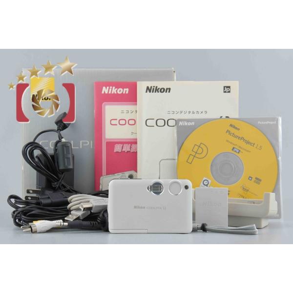 COOLPIX 【中古】Nikon ニコン S3 クリームホワイト コンパクト