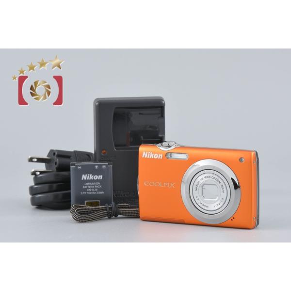 【中古】Nikon ニコン COOLPIX S3000 ファインオレンジ コンパクトデジタルカメラ