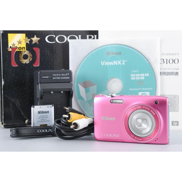 COOLPIX 【中古】Nikon ニコン S3100 フレッシュピンク コンパクト