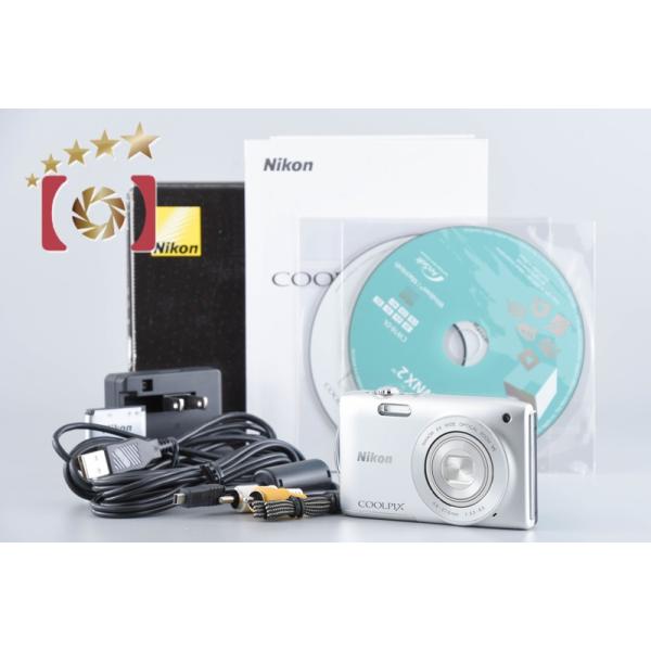 COOLPIX 【中古】Nikon ニコン S3300 クリスタルシルバー コンパクト