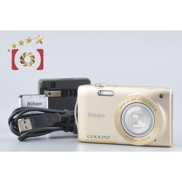 COOLPIX 【中古】Nikon ニコン S3300 スイートゴールド