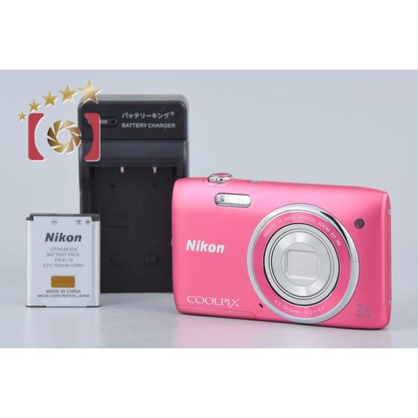 COOLPIX 【中古】Nikon ニコン S3500 ストロベリーピンク COOLPIX 【中古】Nikon ニコン S3500 ストロベリーピンク