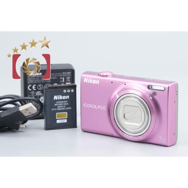 【中古】Nikon ニコン COOLPIX S6100 グロスピンク コンパクトデジタルカメラ