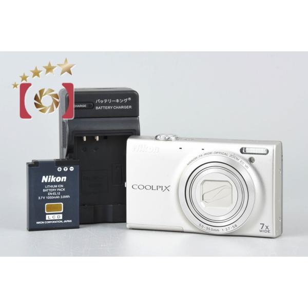 COOLPIX 【中古】Nikon ニコン S6100 シャンパンシルバー コンパクト