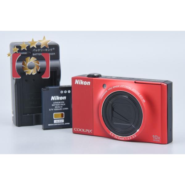 COOLPIX 【中古】Nikon ニコン S8000 フラッシュレッド