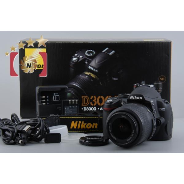 【中古】Nikon D3000 デジタル一眼レフカメラ レンズキット ニコン（Nikon） 【中古】Nikon D3000 レンズキット 元箱付き : 中古