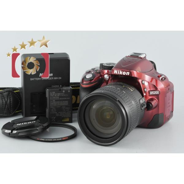 ニコン 【中古】Nikon D5200 レッド + AF-S DX NIKKOR 18-70mm f
