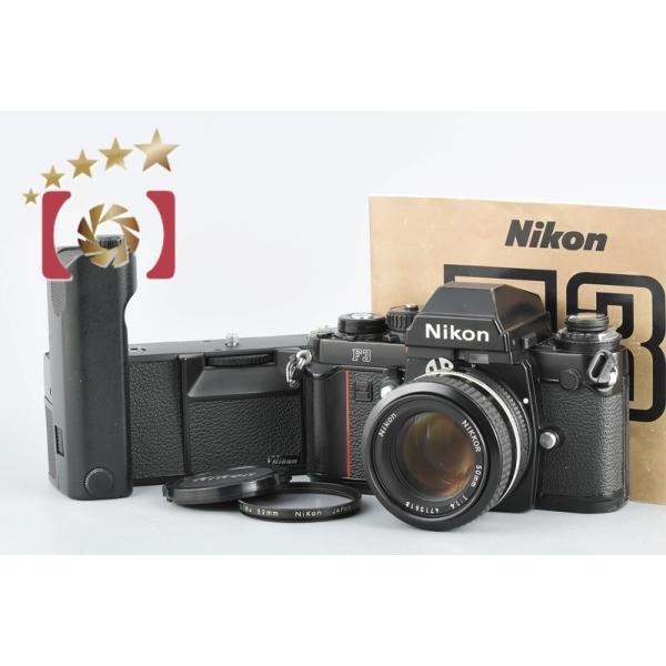 【中古】Nikon ニコン F3 アイレベル 初期レザー + Ai NIKKOR 50mm f/1.4 + MD-4 モータードライブ