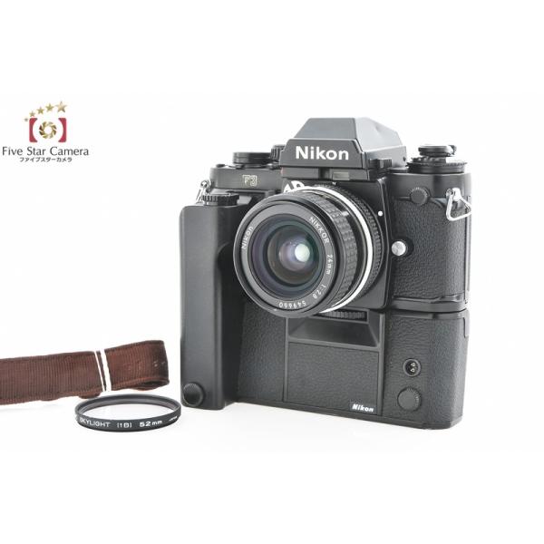 【中古】Nikon ニコン F3 アイレベル + Ai NIKKOR 24mm f/2.8 + MD-4 モータードライブ