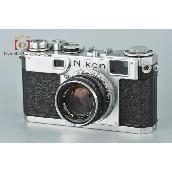 【完動品 美品】Nikon S2 後期 ブラックダイヤル NIKKOR-H F2 ニコン（Nikon） 【中古】Nikon S2 後期黒ダイヤル + NIKKOR-H.C 50mm