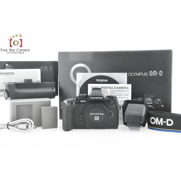 オリンパスカメラ｜OM-D E-M1 ボディ + HLD-7｜OLYMPUS オリンパス（OLYMPUS） 【中古】OLYMPUS OM-D E-M1 ブラック + HLD-7
