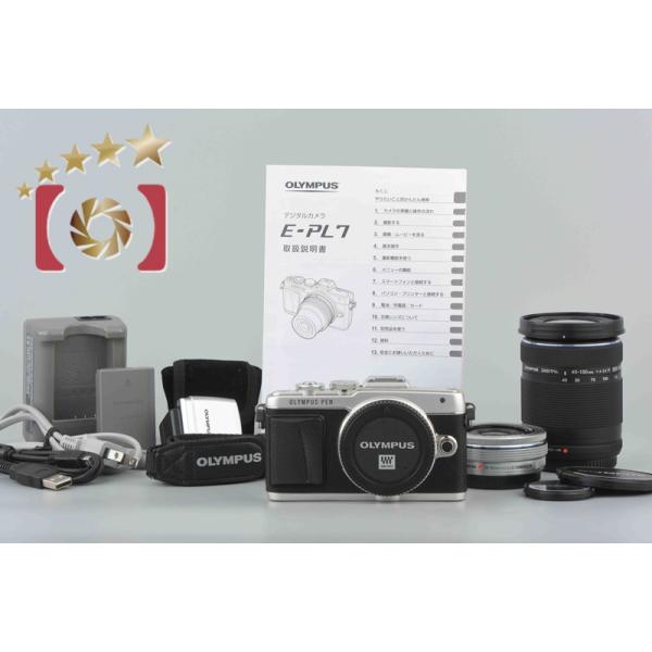 オリンパス（OLYMPUS） 【中古】OLYMPUS PEN Lite E-PL7 EZ ダブル