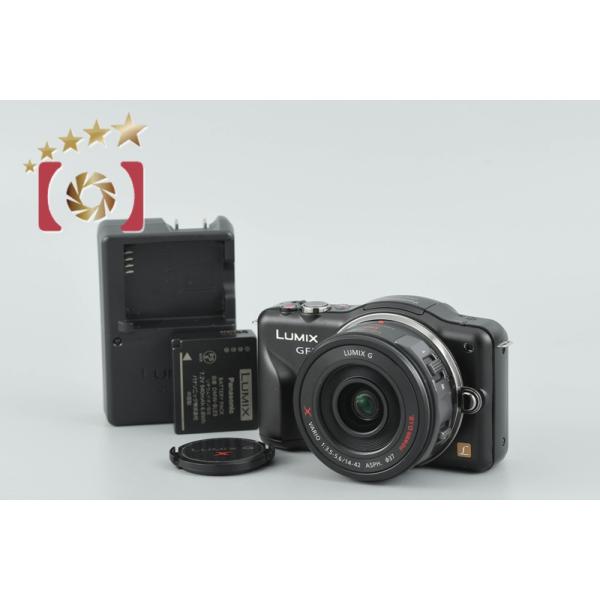 【中古】Panasonic パナソニック LUMIX DMC-GF3X 電動ズームレンズキット エスプリブラック シャッター回数僅少