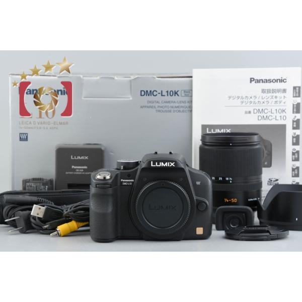 【中古】Panasonic パナソニック LUMIX DMC-L10K レンズキット ブラック 元箱付き