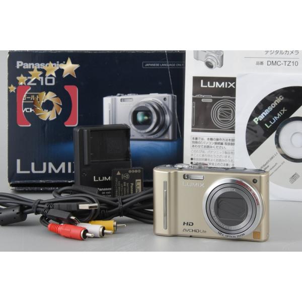 Panasonic 【中古】Panasonic パナソニック LUMIX DMC-TZ10 ゴールド