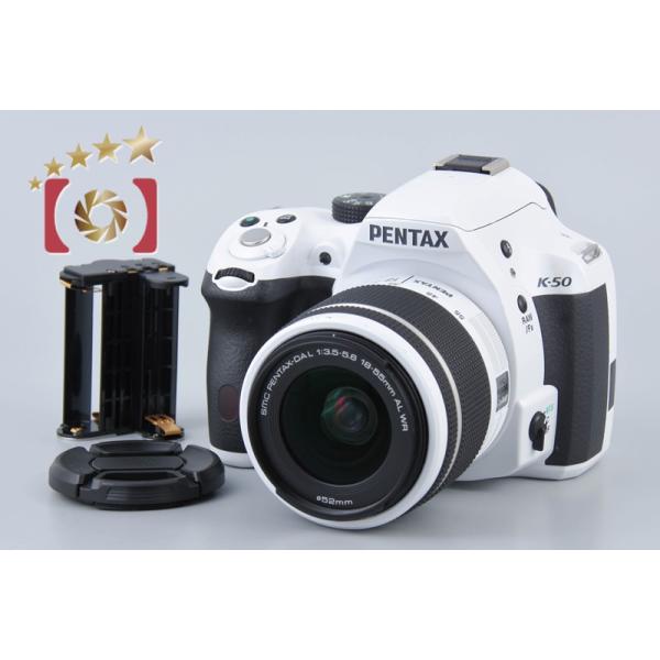 ペンタックス 【中古】PENTAX K-50 ホワイト 18-55 レンズキット