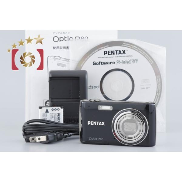 ペンタックス 【中古】PENTAX Optio P80 ブラック コンパクト