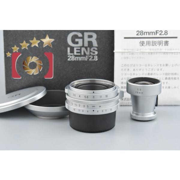RICOH - 【中古】(リコー) RICOH GR 28/2.8 Lマウント シルバー+ファインダー 中古】(リコー) RICOH GRレンズ28/2.8 L シルバー+28mm