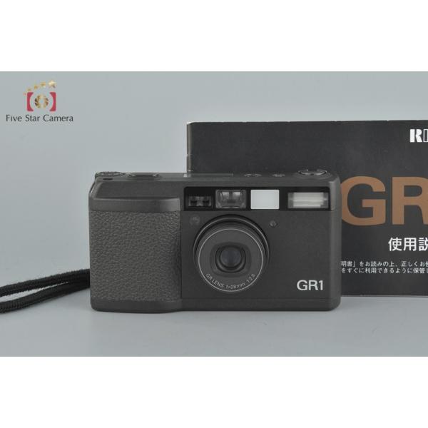 【中古】RICOH リコー GR1 ブラック コンパクトフィルムカメラ 