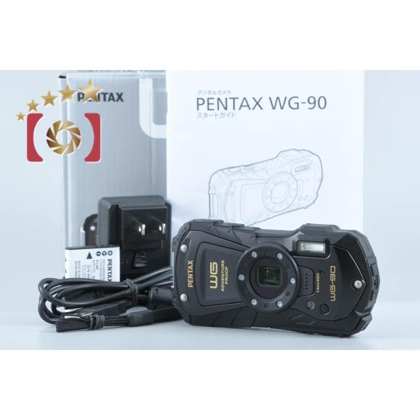 【中古】RICOH リコー PENTAX ペンタックス WG-90 ブラック 防水アクションカメラ シャッター回数僅少 元箱付き RICOH WG [新品]RICOH リコー PENTAX WG-90 ブラック : カメラの大林