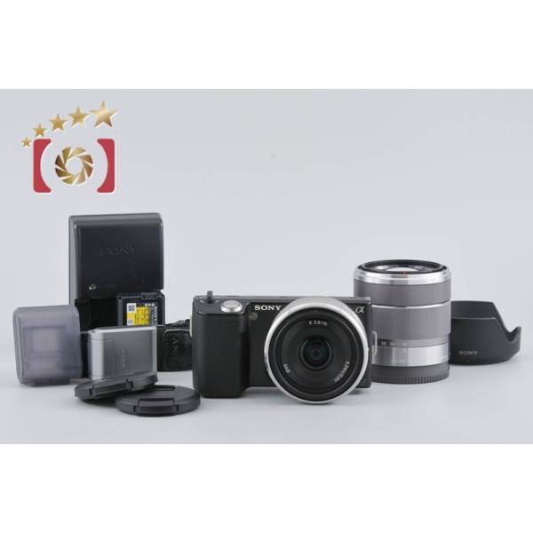 【中古】SONY ソニー α NEX-5 ダブルズームレンズキット ブラック