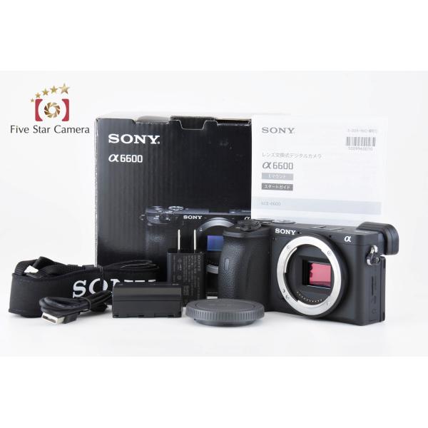 SONY α6600 ミラーレス一眼 本体・付属品一式 元箱付 中古美品 SONY（ソニー） 【中古】SONY α6600 ILCE-6600 ミラーレス一眼カメラ