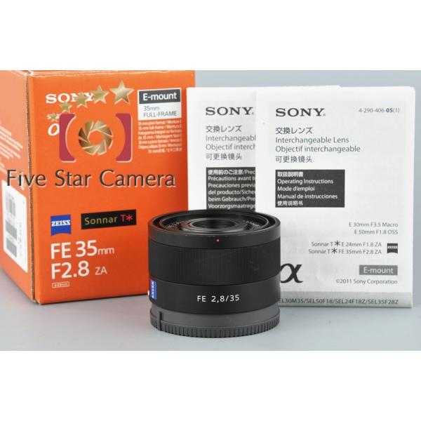 高額売筋 中古 Sony ソニーsonnar T Fe 35mm F 2 8 Za Sel35f28z 大安売り