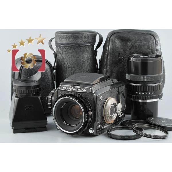 ≪希少なブラック≫ZENZA BRONICA S2 後期＋75mm F2.8 中古】ZENZA BRONICA ゼンザブロニカ S2 後期 ブラック + NIKKOR-P